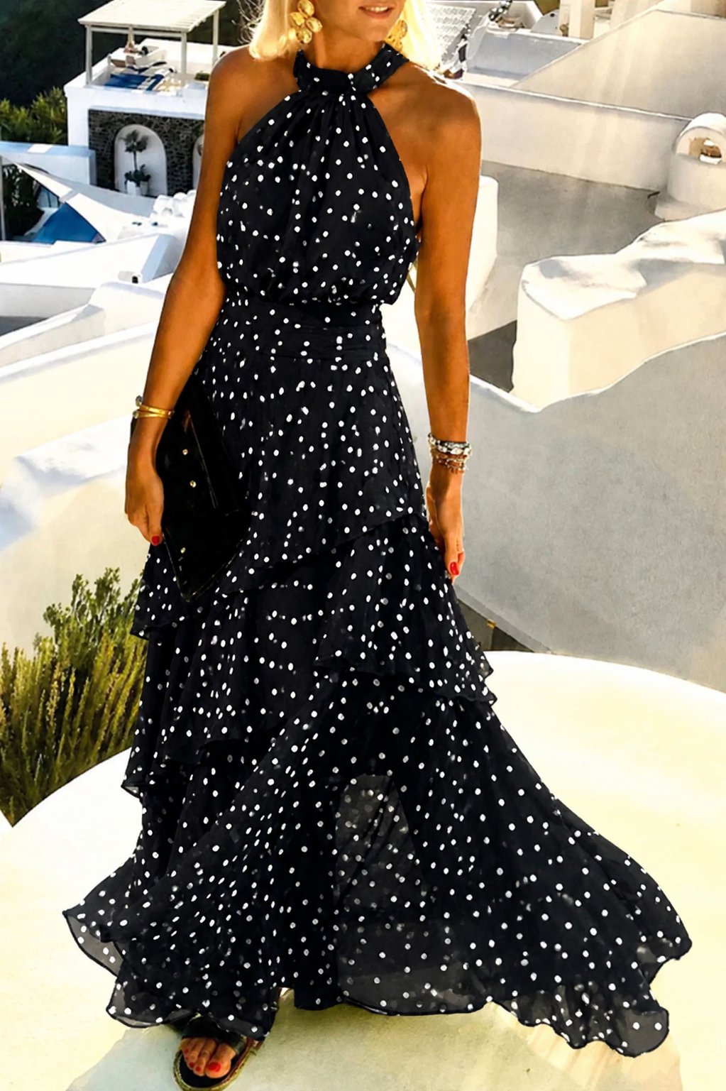 Mia — Robe Femme Boho Noire, Jaune, Orange Pour Style Confirme