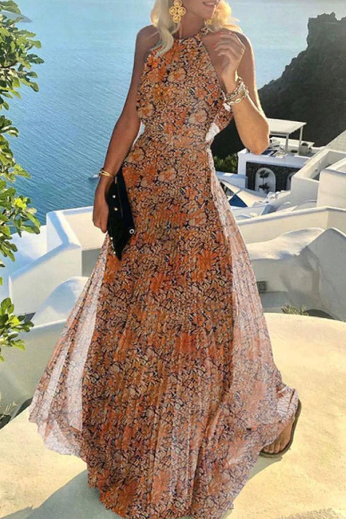 Mia — Robe Femme Boho Noire, Jaune, Orange Pour Style Confirme