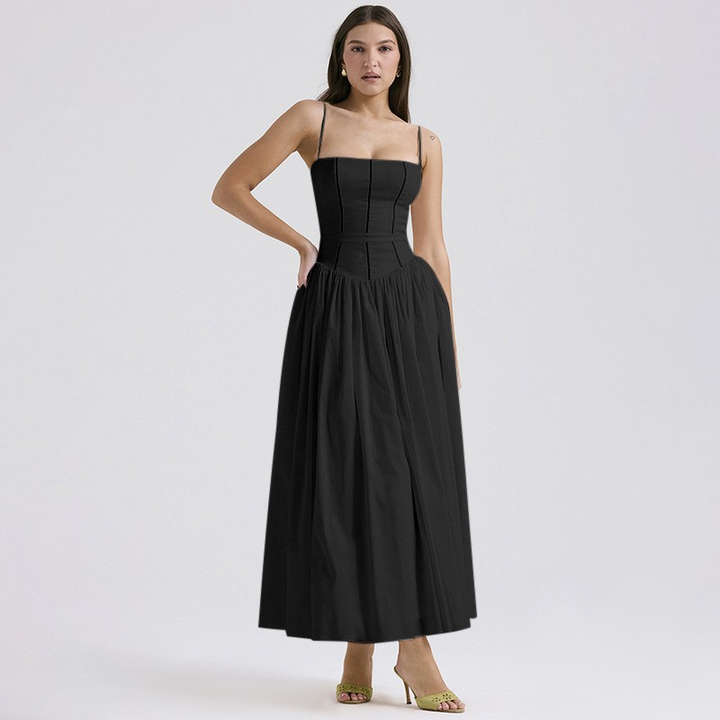 Gabriella — Robe Mariage Invitee Corset Midi Elegante Multi-Style