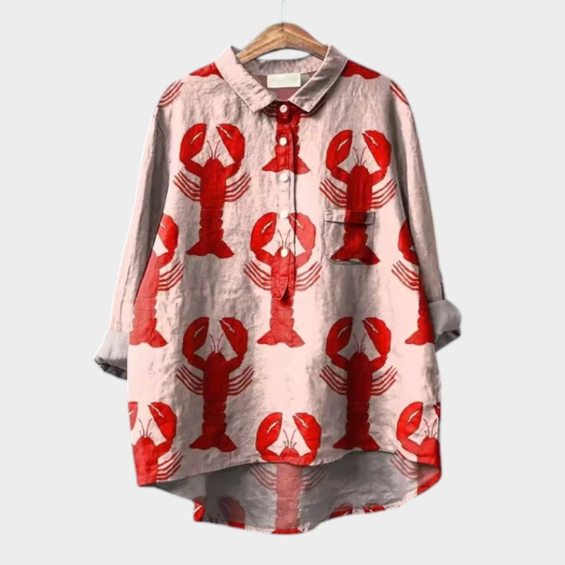 Siara — Blouse Femme Elegante Sheep, Print 1 Pour Style Confirme