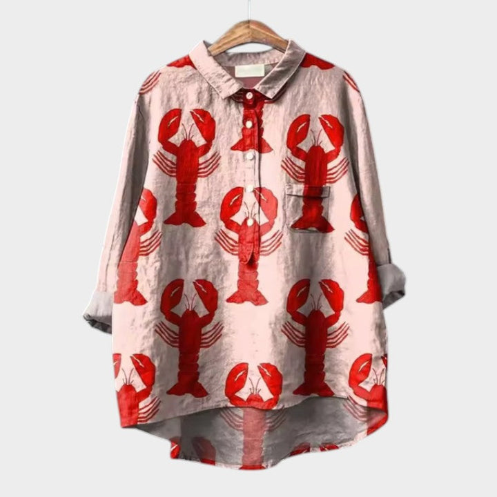 Siara — Blouse Femme Elegante Sheep, Print 1 Pour Style Confirme