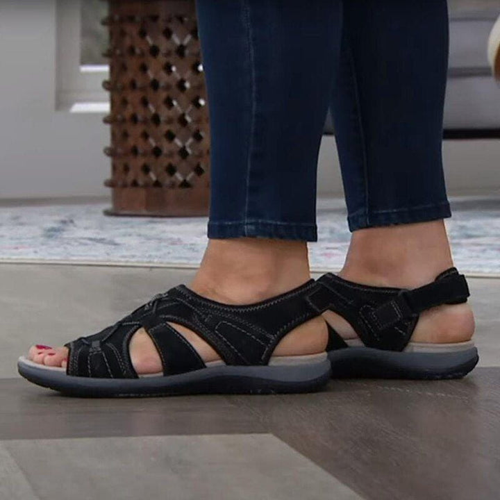Amélie | Sandales Sport Plates Femme | Confort Marche Quotidienne