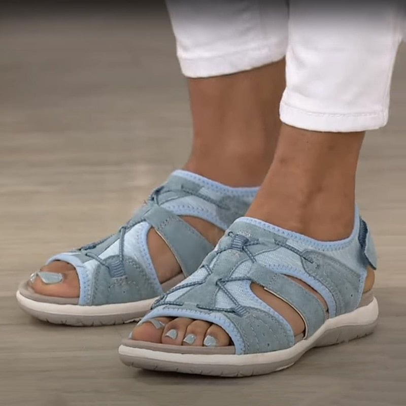 Amélie | Sandales Sport Plates Femme | Confort Marche Quotidienne