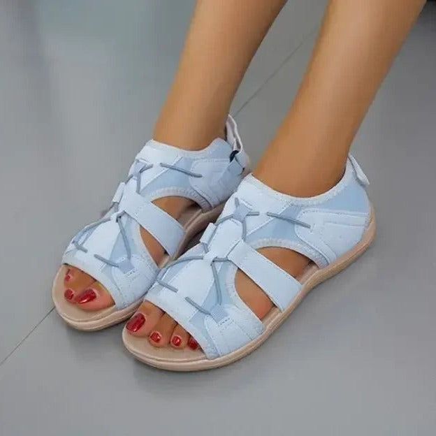 Amélie | Sandales Sport Plates Femme | Confort Marche Quotidienne