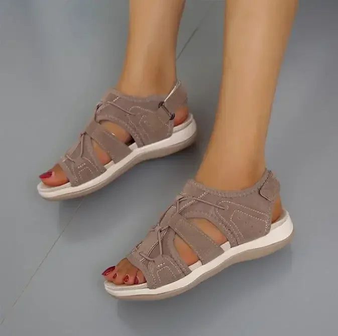 Amélie | Sandales Sport Plates Femme | Confort Marche Quotidienne