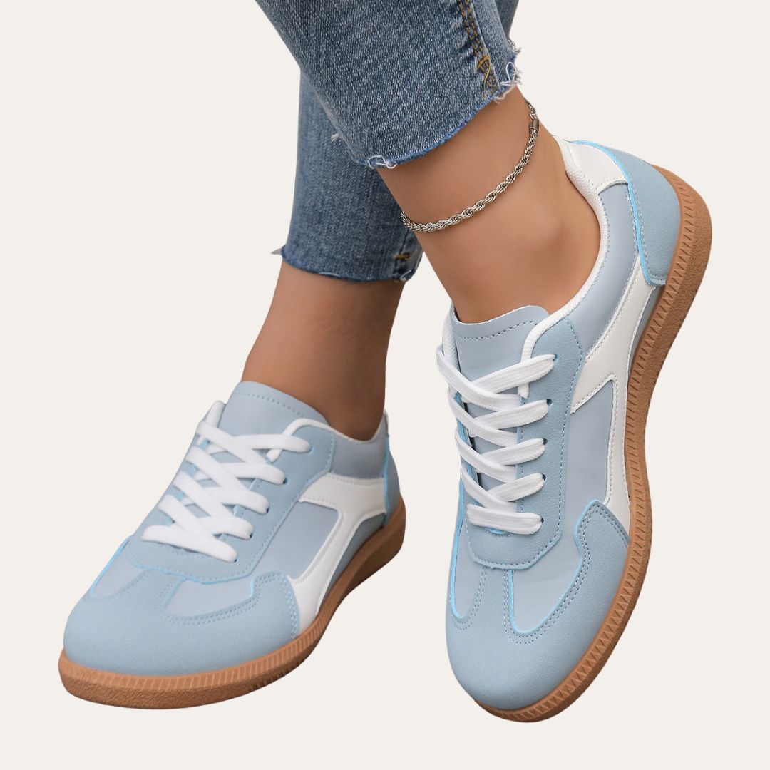 Coralie | Baskets Casual Lacets Femme | Confortables Marche