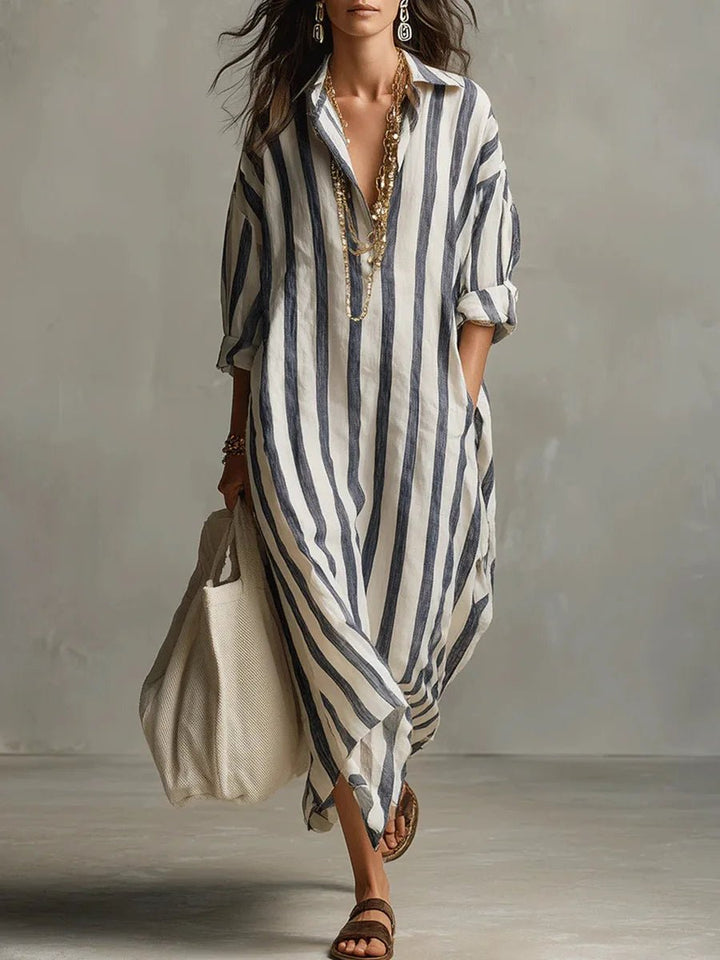 Olivia — Robe Femme Lin Rouge, Bleue, Verte Pour Style Confirme