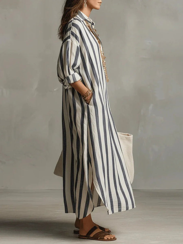 Olivia — Robe Femme Lin Rouge, Bleue, Verte Pour Style Confirme