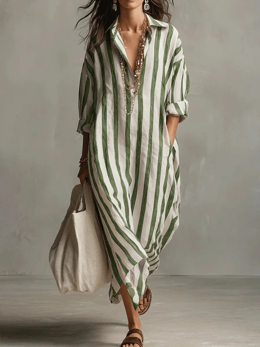 Olivia — Robe Femme Lin Rouge, Bleue, Verte Pour Style Confirme