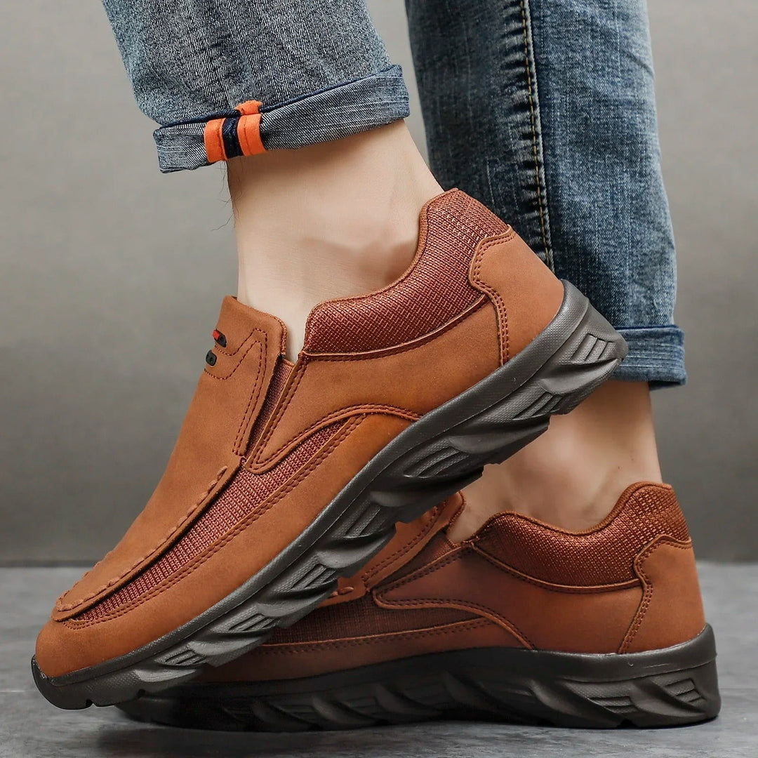 Stellan | Mocassins Hybrides Nubuck Homme | Légères Marche Confort