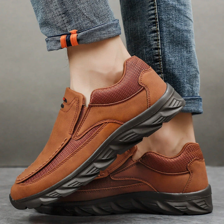 Stellan | Mocassins Hybrides Nubuck Homme | Légères Marche Confort