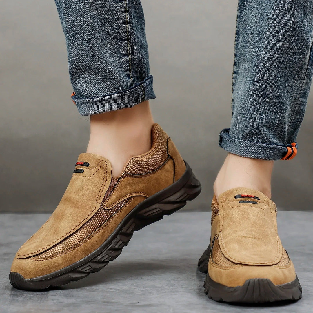 Stellan | Mocassins Hybrides Nubuck Homme | Légères Marche Confort