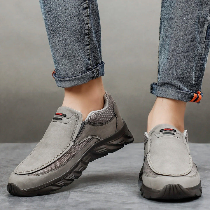 Stellan | Mocassins Hybrides Nubuck Homme | Légères Marche Confort