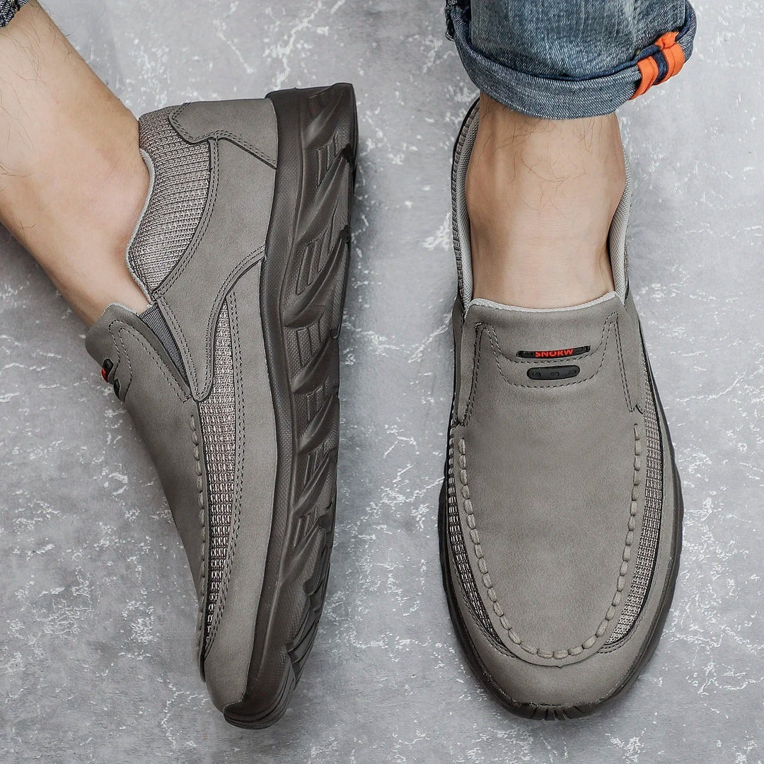 Stellan | Mocassins Hybrides Nubuck Homme | Légères Marche Confort