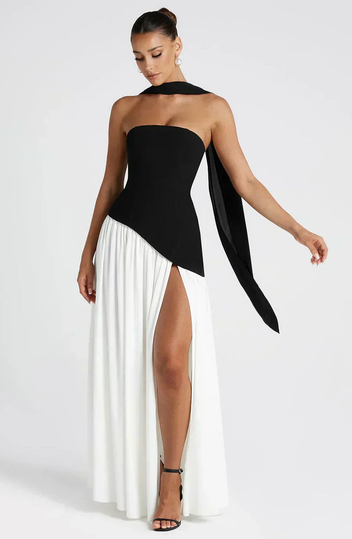 Emily — Robe Femme Mariage Jaune, Noire, Verte Pour Style Confirme