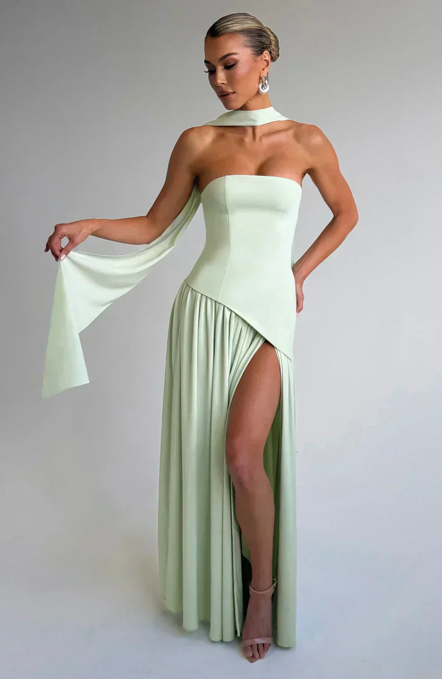 Emily — Robe Femme Mariage Jaune, Noire, Verte Pour Style Confirme