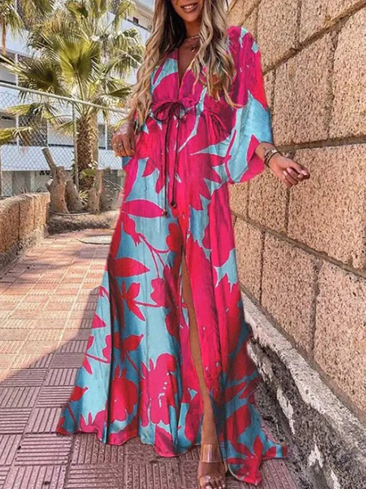 Mia — Robe Femme Elegante Rose Red, Bleue, Light Pink Pour Style Confirme