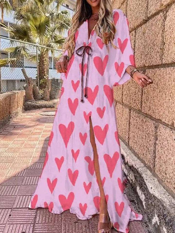 Mia — Robe Femme Elegante Rose Red, Bleue, Light Pink Pour Style Confirme