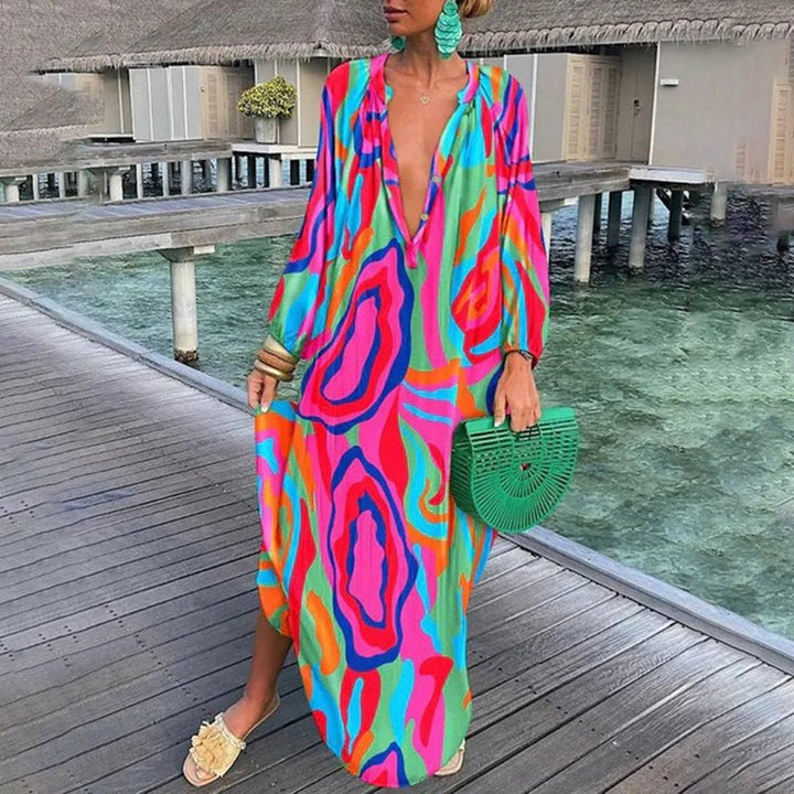 Eleanor — Robe Femme Elegante Orange, Bleue, Verte Pour Style Confirme