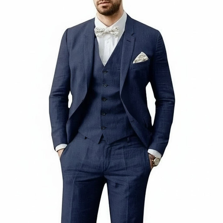 Mason — Costume Homme Lin Trois Pieces Taille Pour Mariage