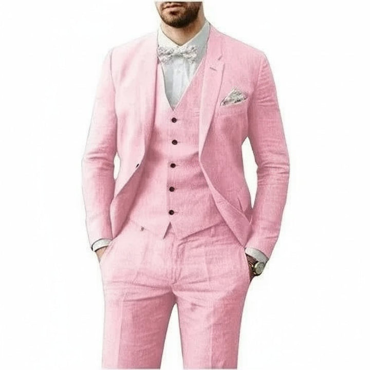 Mason — Costume Homme Lin Trois Pieces Taille Pour Mariage