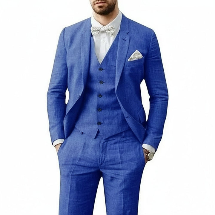 Mason — Costume Homme Lin Trois Pieces Taille Pour Mariage
