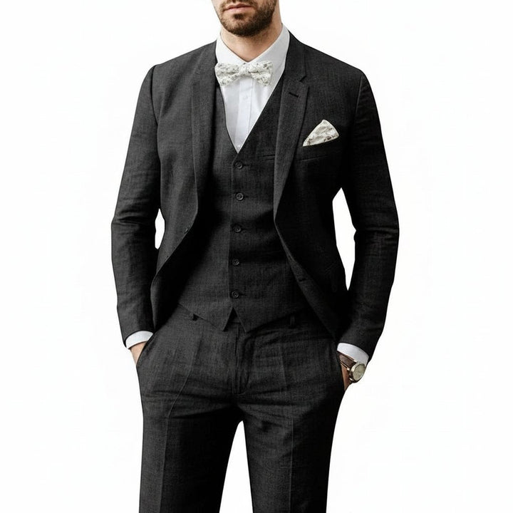 Mason — Costume Homme Lin Trois Pieces Taille Pour Mariage