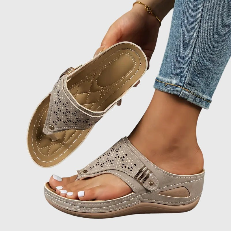 Mabel | Sandales Compensées Orthopédiques Femme | Soutien Confort