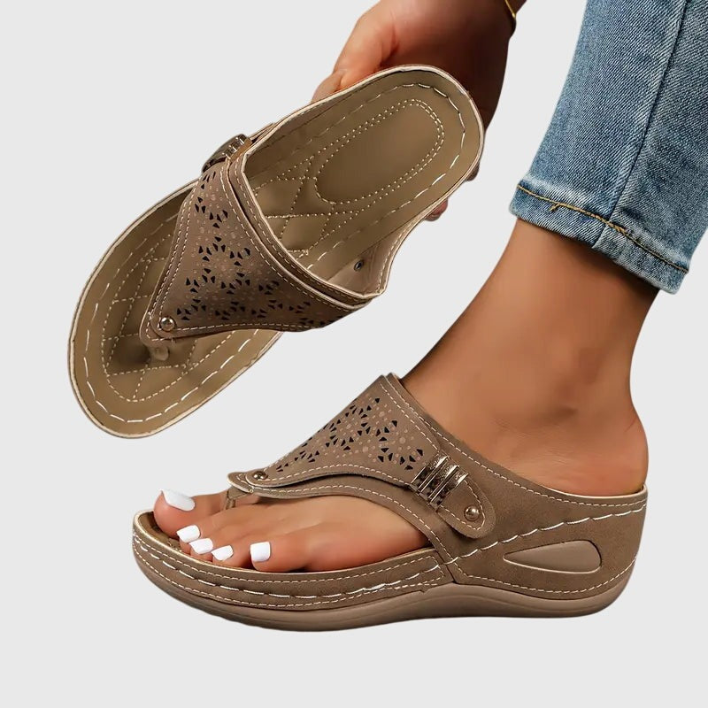 Mabel | Sandales Compensées Orthopédiques Femme | Soutien Confort