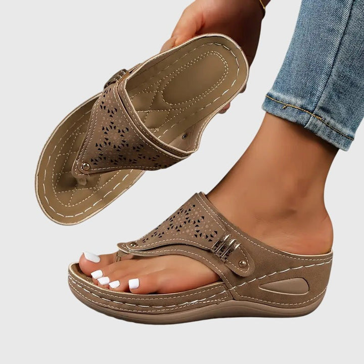 Mabel | Sandales Compensées Orthopédiques Femme | Soutien Confort