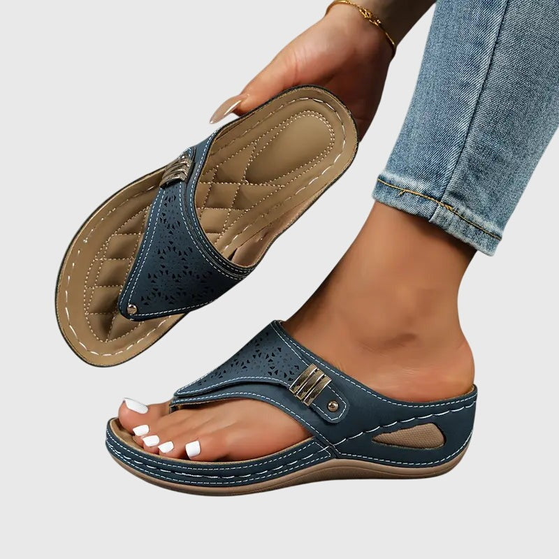 Mabel | Sandales Compensées Orthopédiques Femme | Soutien Confort