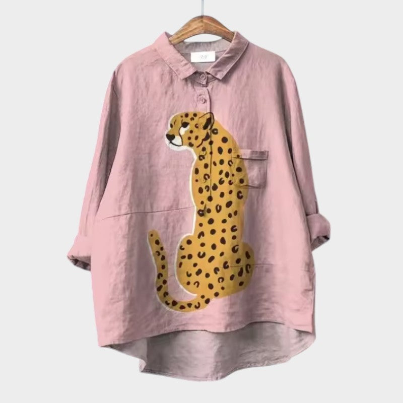 Siara — Blouse Femme Elegante Sheep, Print 1 Pour Style Confirme