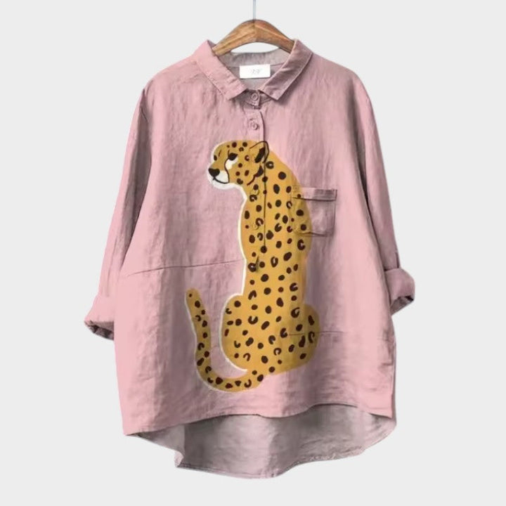 Siara — Blouse Femme Elegante Sheep, Print 1 Pour Style Confirme