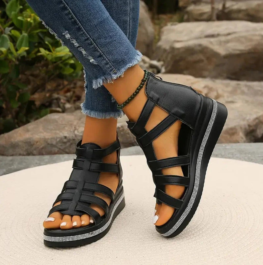 Eloise | Sandales Compensées Plateformes Femme | Confortables Tendance