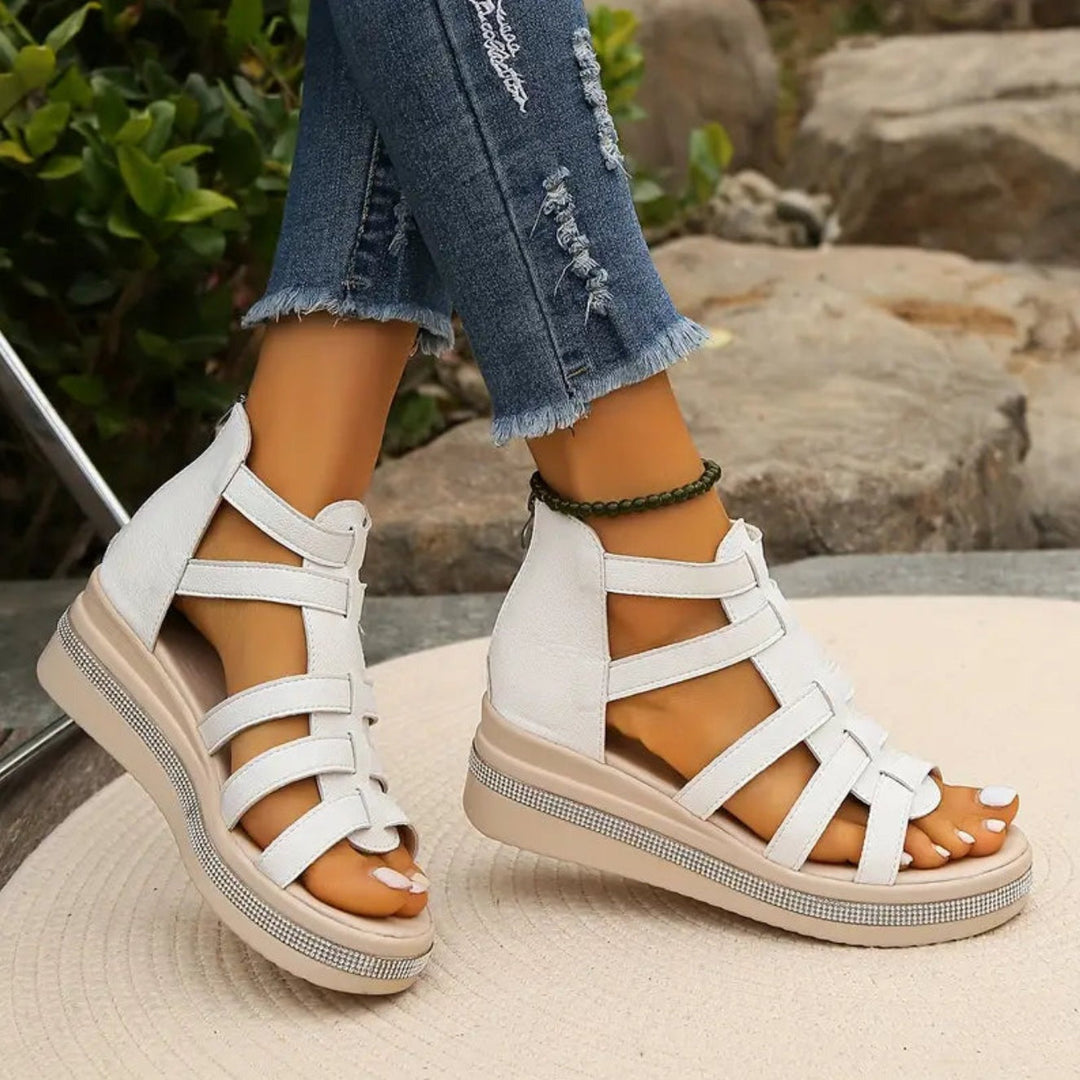 Eloise | Sandales Compensées Plateformes Femme | Confortables Tendance
