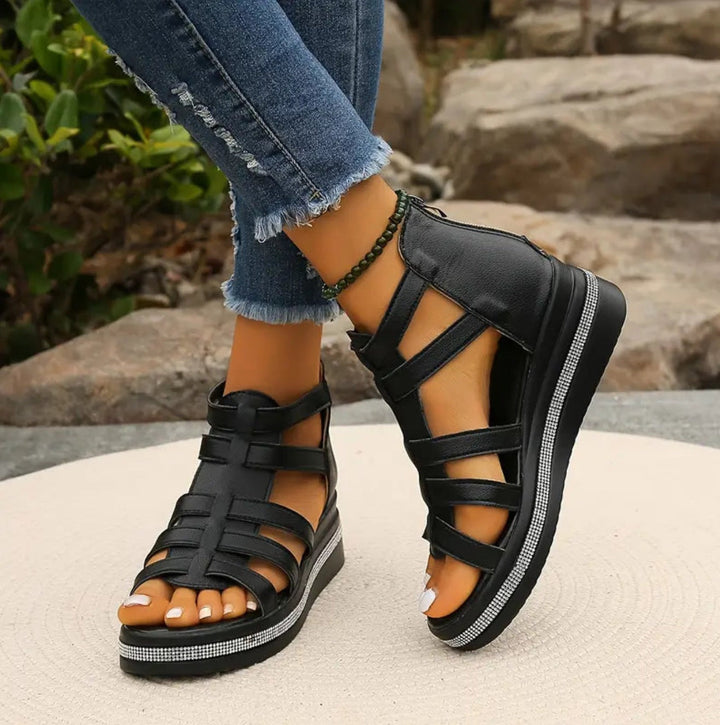 Eloise | Sandales Compensées Plateformes Femme | Confortables Tendance