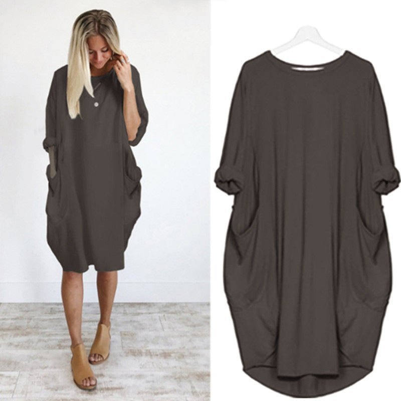 Chloe — Robe Femme Grande taille Noire Elegante