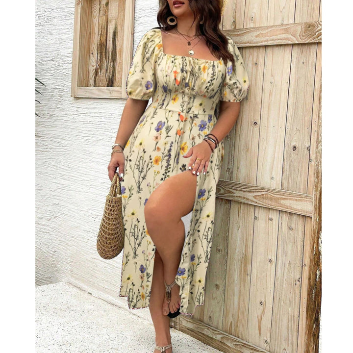Mia — Robe Femme Grande taille Noire, Rose Red, Jaune Pour Style Confirme
