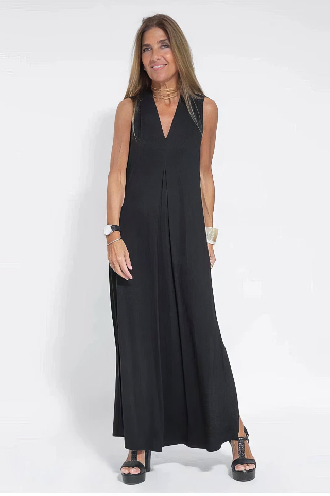 Charlotte — Robe Femme Grande taille Coffee, Noire, Verte Pour Style Confirme