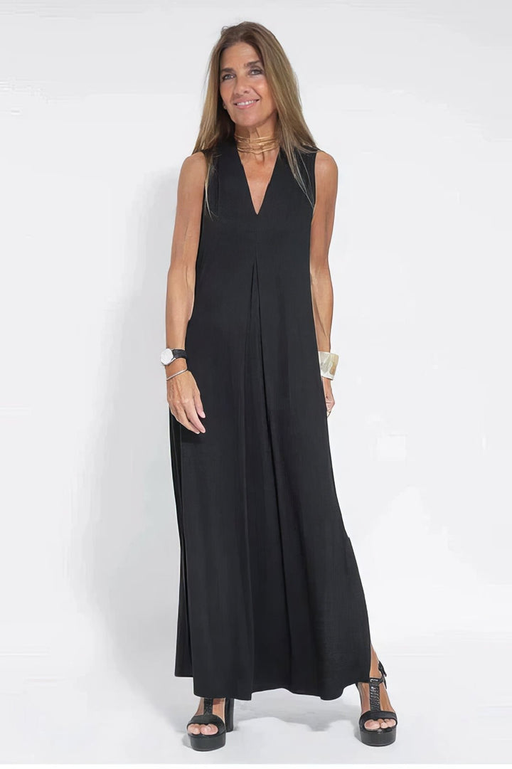 Charlotte — Robe Femme Grande taille Coffee, Noire, Verte Pour Style Confirme