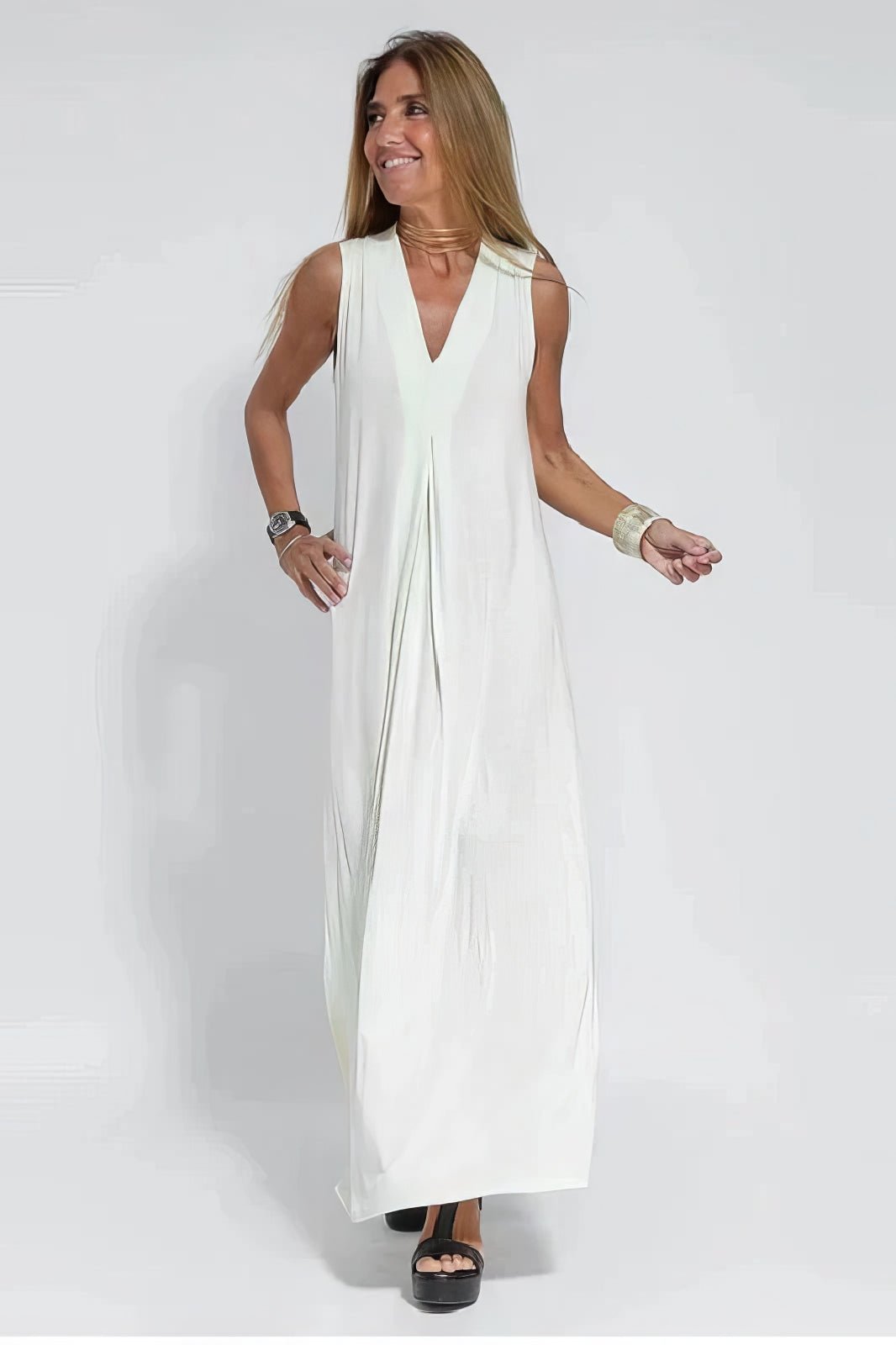 Charlotte — Robe Femme Grande taille Coffee, Noire, Verte Pour Style Confirme