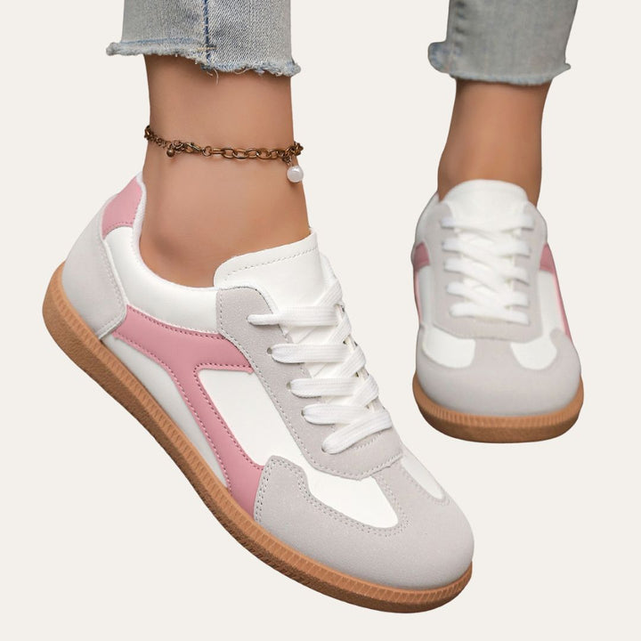Coralie | Baskets Casual Lacets Femme | Confortables Marche