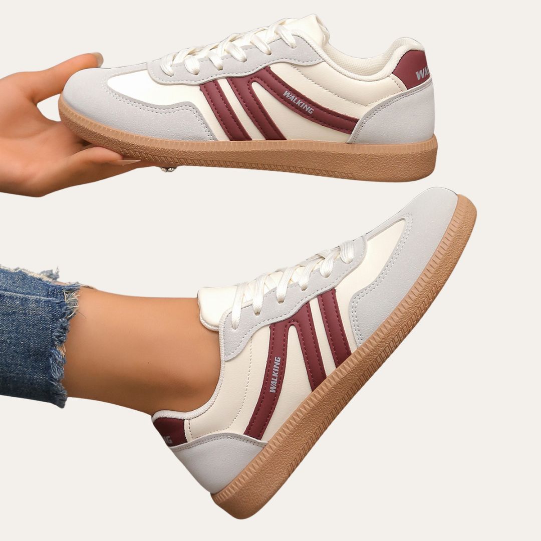 Coralie | Baskets Casual Lacets Femme | Confortables Marche
