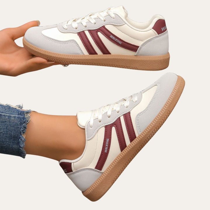 Coralie | Baskets Casual Lacets Femme | Confortables Marche