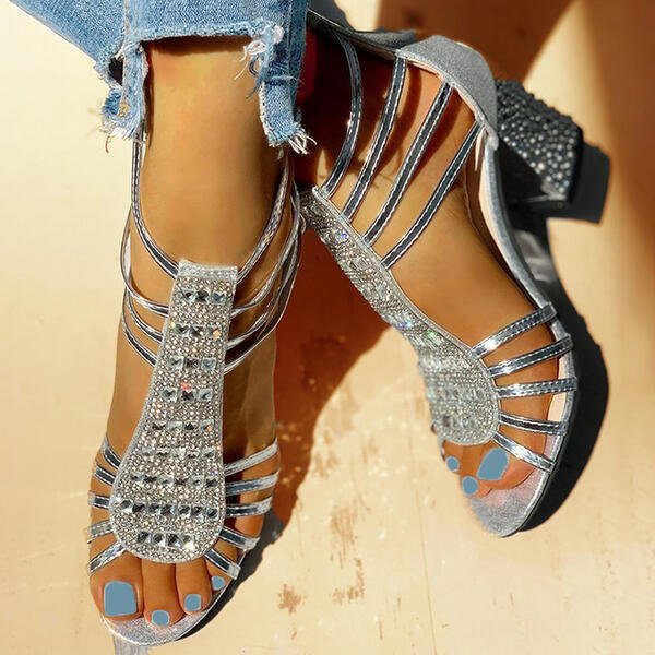 Lucia | Sandales Brides Talon Carré Femme | Élégantes Confortables