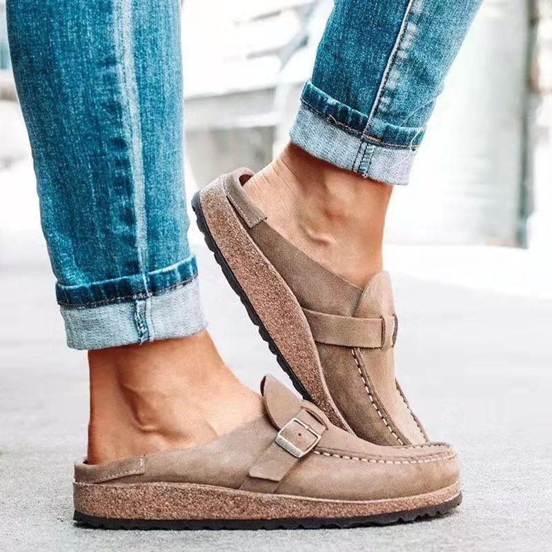 Ginevra | Sandales Boucle Talon Ouvert Femme | Confortables Été