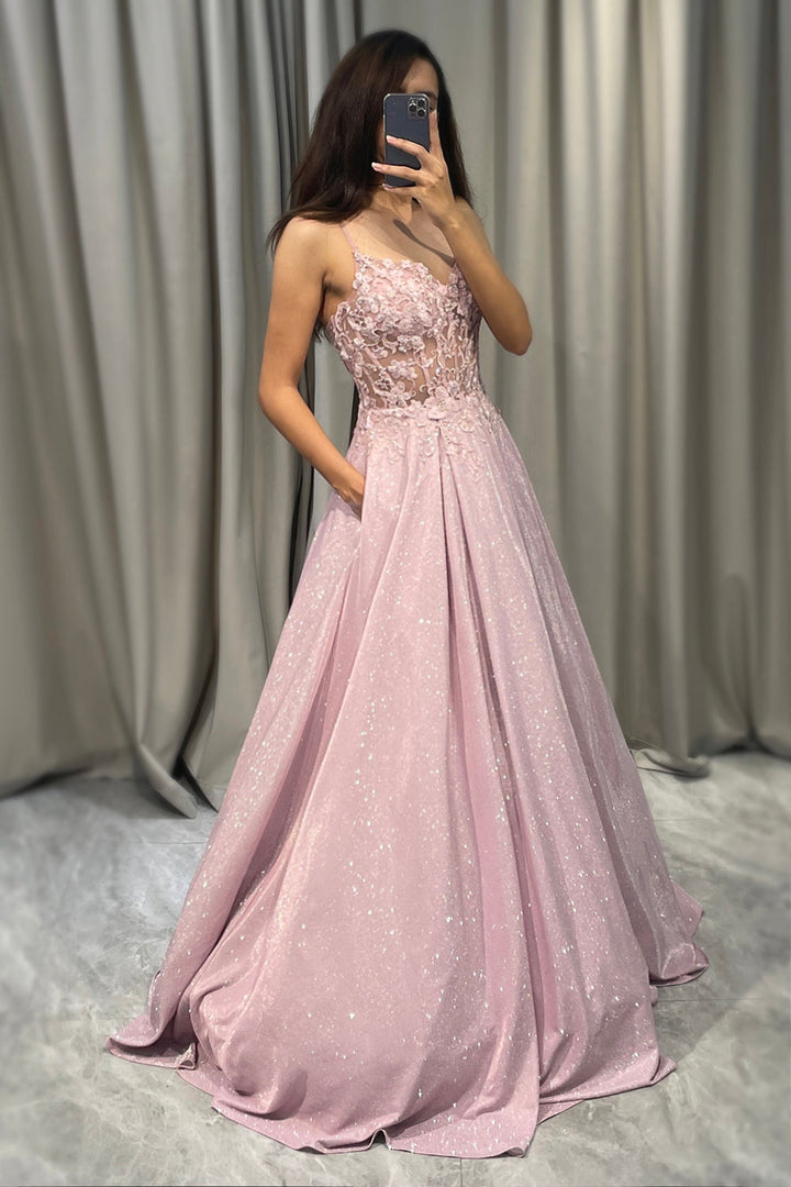 Jessica — Robe Femme Mariage Light Pink Pour Style Confirme