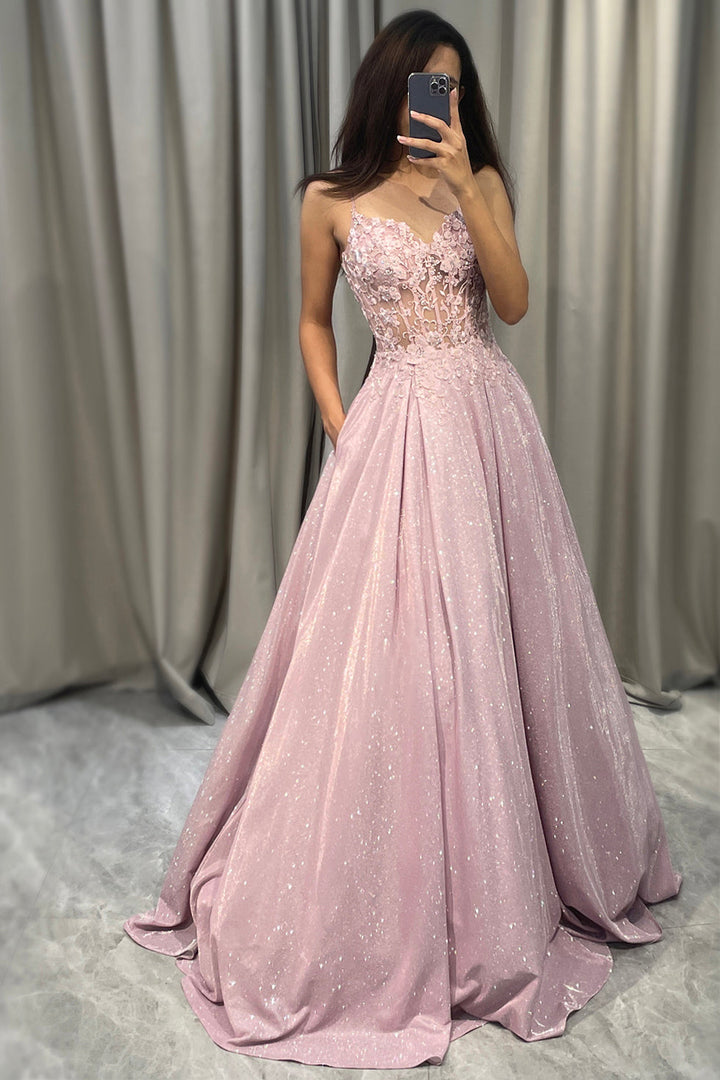 Jessica — Robe Femme Mariage Light Pink Pour Style Confirme