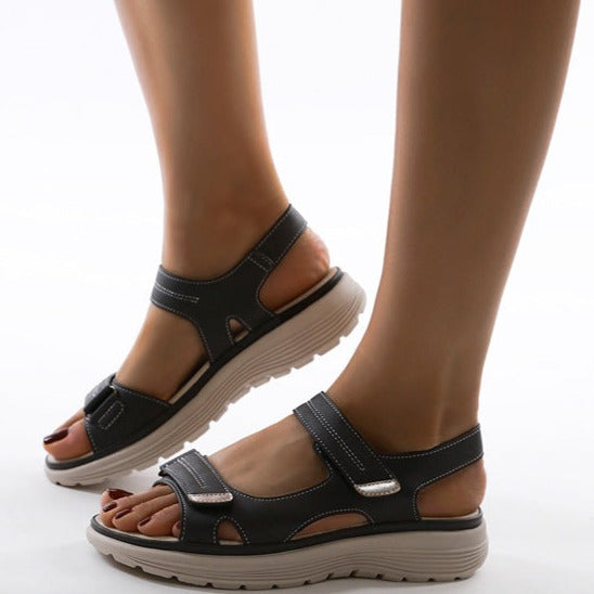 Donatella | Sandales Plates Orthopédiques Brides Femme | Soutien Confort