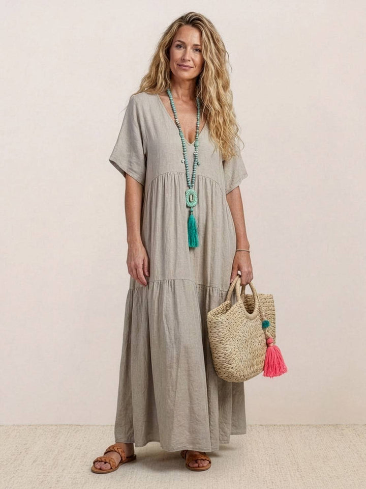 Brooklyn — Robe Femme Boho Noire, Vert Kaki, Peacock Blue Pour Style Confirme